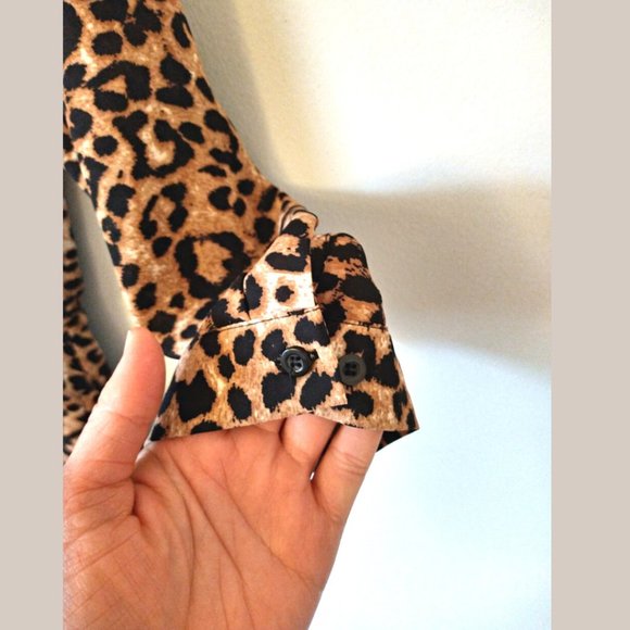 Leopard Print Dress- Office Casual, Sz Medium - Picture 2 of 4